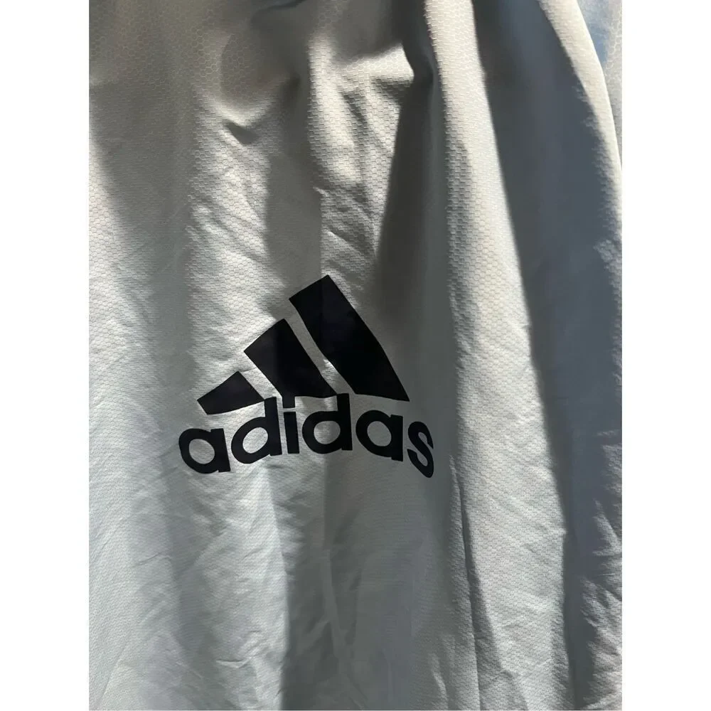 Adidas MLS SPORTING KANSAS CITY Grey Men's L Full-Zip windbreaker/rain Jacket